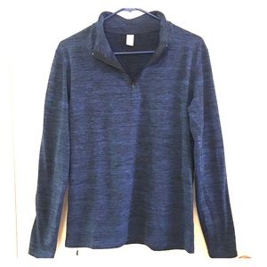 NWOT Blue Athletic Pullover with Zipper